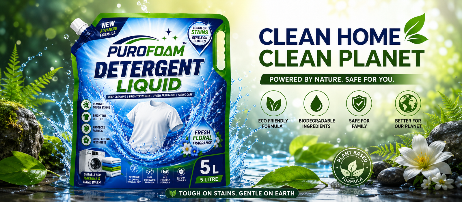PuroFoam Detergent Liquid — eco-friendly laundry formula